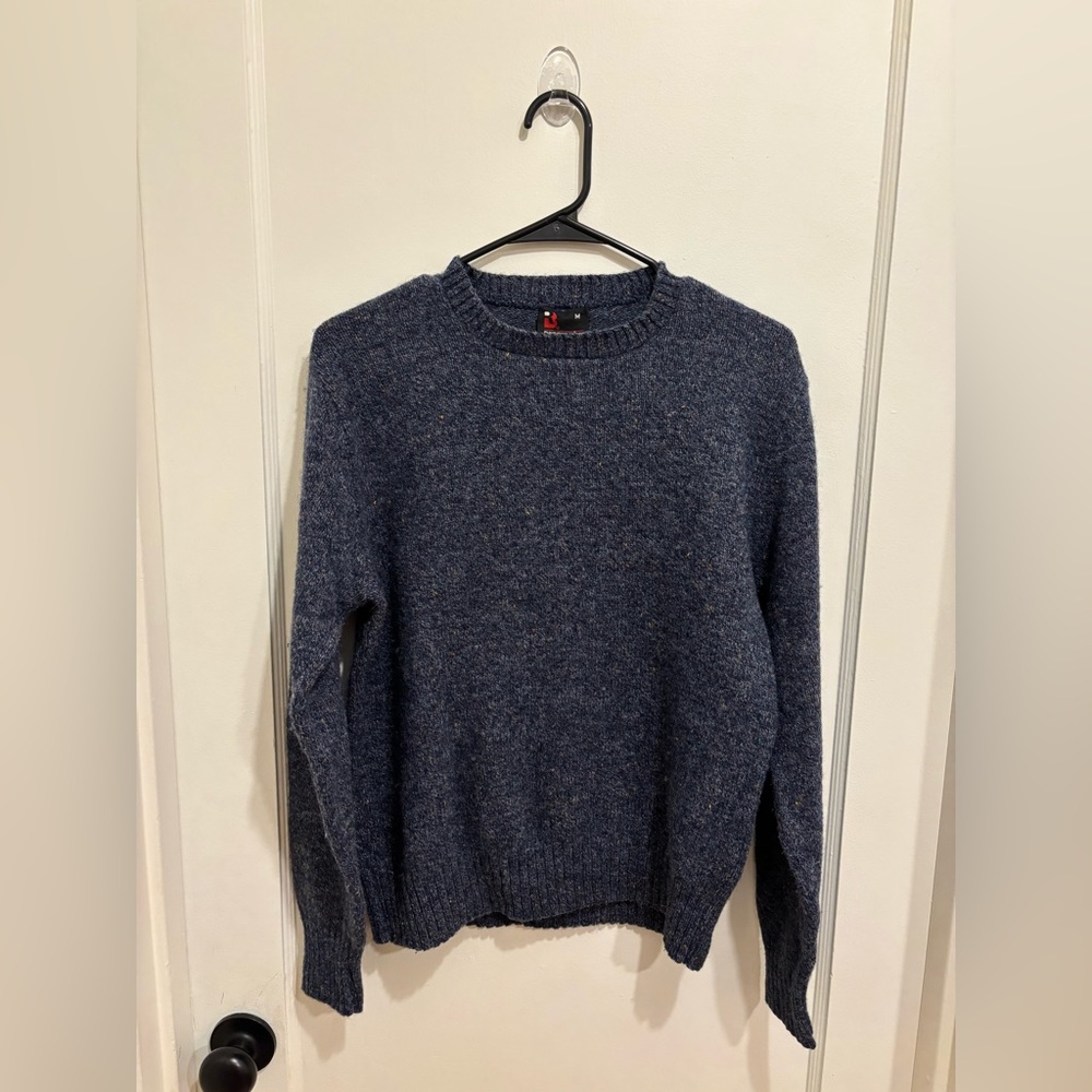 Vintage Robert Bruce Wool blend Navy Crewneck Sweater Medium